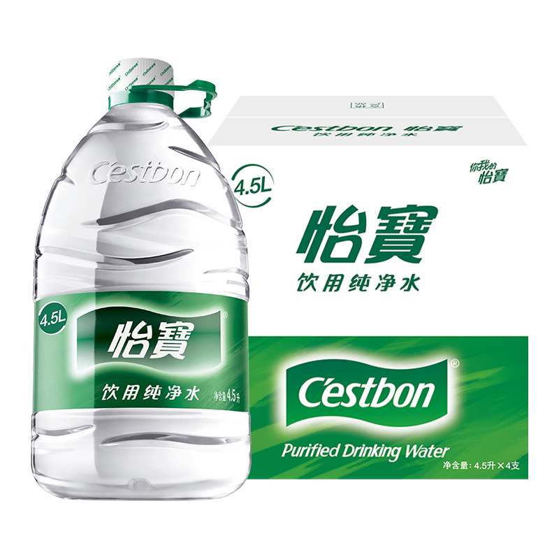 怡宝 饮用纯净水4.5L*4桶