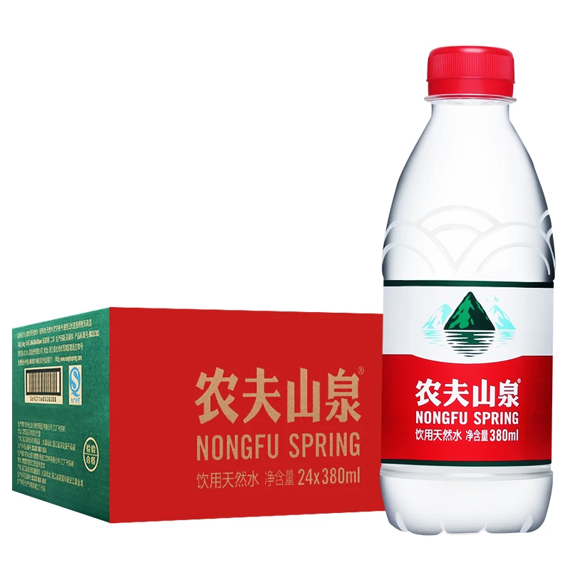 农夫山泉 天然饮用水380ml 24瓶/箱
