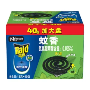 雷达 大盘无烟蚊香 驱蚊草香型 18g*40盘